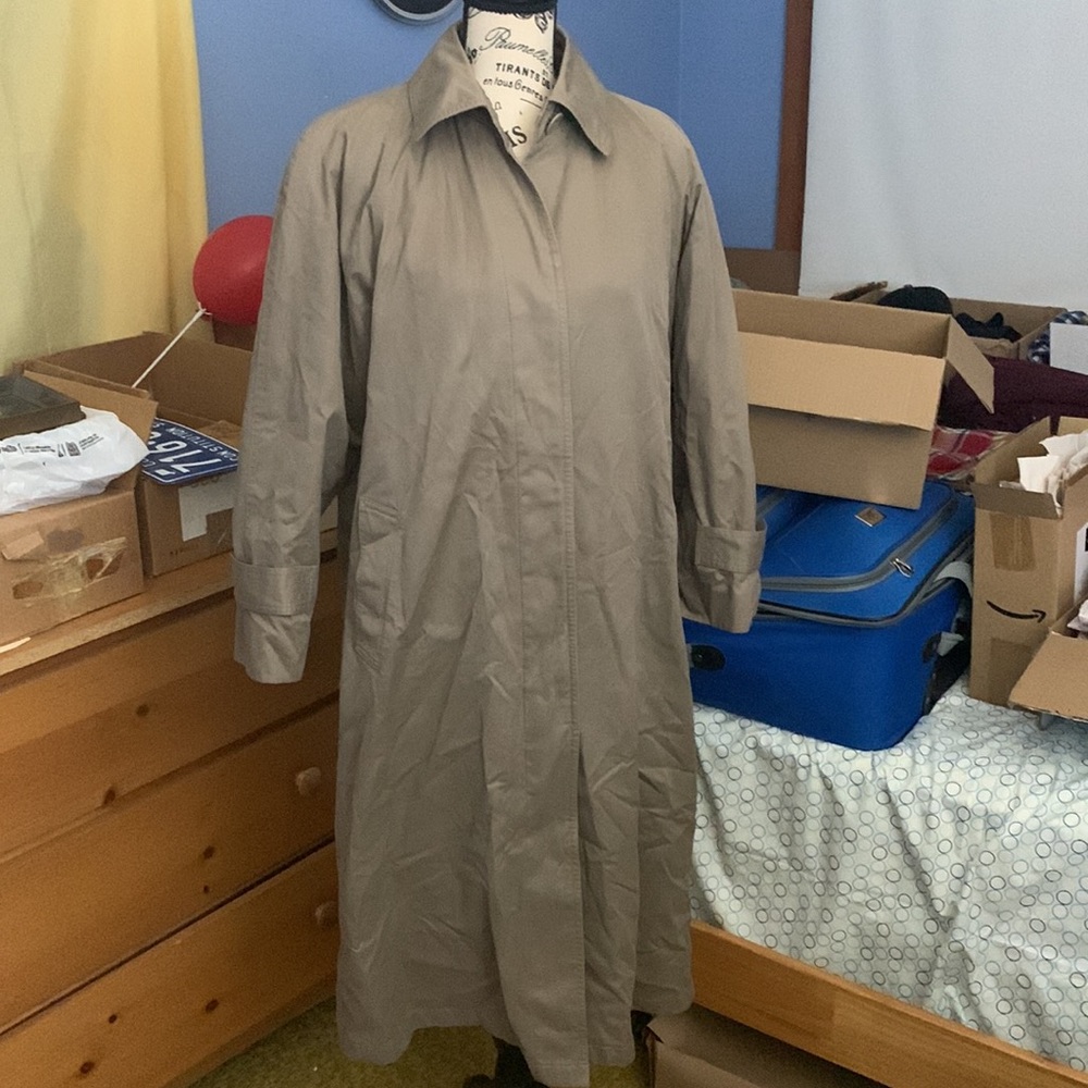 London Fog Long Trench Coat w/ Removable Liner